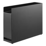 Ordnung Pro Ausziehbares Gewürzregal mit Schublade & Spritzschutz, Stahl/Polypropylen, Schwarz – 12,5 x 50–93 x 36,7 cm – Bild 2