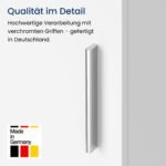 Ordnung Pro Waschmaschinenschrank Hochschrank für Bad & Keller, Weiß – 65 x 30 x 187 cm – Bild 2