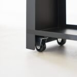 Ordnung Pro Auszieh-Regal mit Holzablage für Bad & Küche, Stahl, Japanisches Design, Schwarz – 56 x 14 x 55 cm – Bild 4