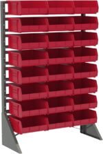 Ordnung Pro Stapelbare Kunststoff-Aufbewahrungsboxen für Garage & Werkstatt – 27,6 x 27,9 x 12,7 cm, Schwarz, 6er-Set – Bild 3