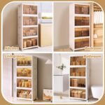 Ordnung Pro Faltbare Aufbewahrungsboxen mit Deckel & Rädern, 4er-Set, 110 L – Stapelbar, Kunststoff, 70 x 46 x 156 cm – Bild 6