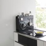 Ordnung Pro Ausziehbares Gewürzregal mit Schublade & Spritzschutz, Stahl/Polypropylen, Schwarz – 12,5 x 50–93 x 36,7 cm – Bild 4