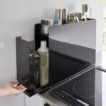 Ordnung Pro Ausziehbares Gewürzregal mit Schublade & Spritzschutz, Stahl/Polypropylen, Schwarz – 12,5 x 50–93 x 36,7 cm – Bild 6