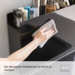 Ordnung Pro Ausziehbares Gewürzregal mit Schublade & Spritzschutz, Stahl/Polypropylen, Schwarz – 12,5 x 50–93 x 36,7 cm – Bild 8