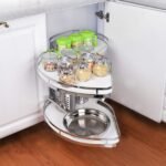 Ordnung Pro Ausziehbares Küchen-Eckkarussell mit Doppelregal für 900-mm-Schränke – Soft-Close, Weiß, Links – Bild 6