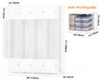 Ordnung Pro Tragbarer Kleiderschrank mit 20 Würfeln & 2 Kleiderstangen, Weiß – 180 x 142 x 45 cm – Bild 8