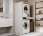 Ordnung Pro Überbauschrank für Waschmaschine & Trockner mit ausziehbarer Arbeitsplatte, 66 x 187 x 65 cm, Kaschmir – Bild 9