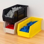 Ordnung Pro Stapelbare Kunststoff-Aufbewahrungsboxen für Garage & Küche – 27,6 x 14 x 12,7 cm, Schwarz, 12er-Set – Bild 14