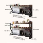 Ordnung Pro Schreibtisch-Aufsatzregal mit Lochplatten-Organizer für Büro & Homeoffice, Schwarz – 93 x 95 cm – Bild 7