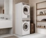 Ordnung Pro Überbauschrank für Waschmaschine & Trockner mit ausziehbarer Arbeitsplatte, 66 x 187 x 65 cm, Kaschmir – Bild 5