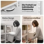 Ordnung Pro Schwerlastregal Lagerregal mit verstellbaren MDF-Böden, Weiß – 40 x 90 x 180 cm – Bild 10
