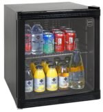 METRO Professional Mini-Kühlschrank GPC1046, Edelstahl/Glas, 43 x 48 x 51.5 cm, 46 L, schwarz – Bild 6
